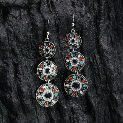 Geometric Patchwork Earrings