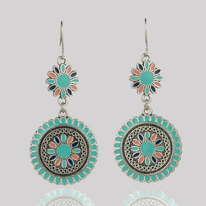Geometric Patchwork Earrings