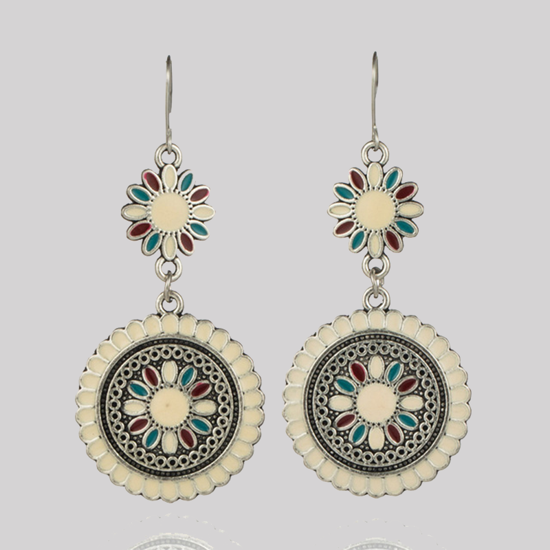 Geometric Patchwork Earrings