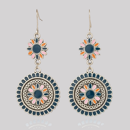 Geometric Patchwork Earrings