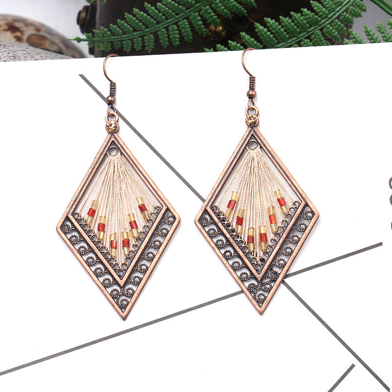 Geometric Patchwork Earrings
