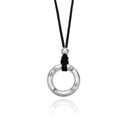 Sterling Silver Peace Buckle Necklace | Spiritual Protection