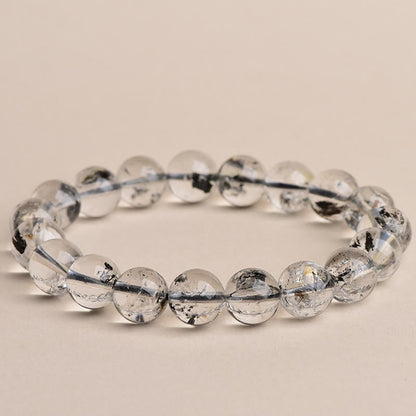 Buddha Stones Herkimer Diamond Protection Meditation Bracelet