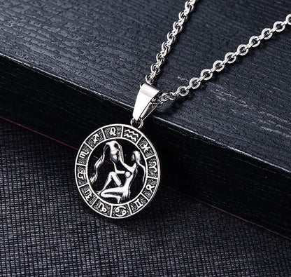 Celestial Zodiac Amulet Necklace