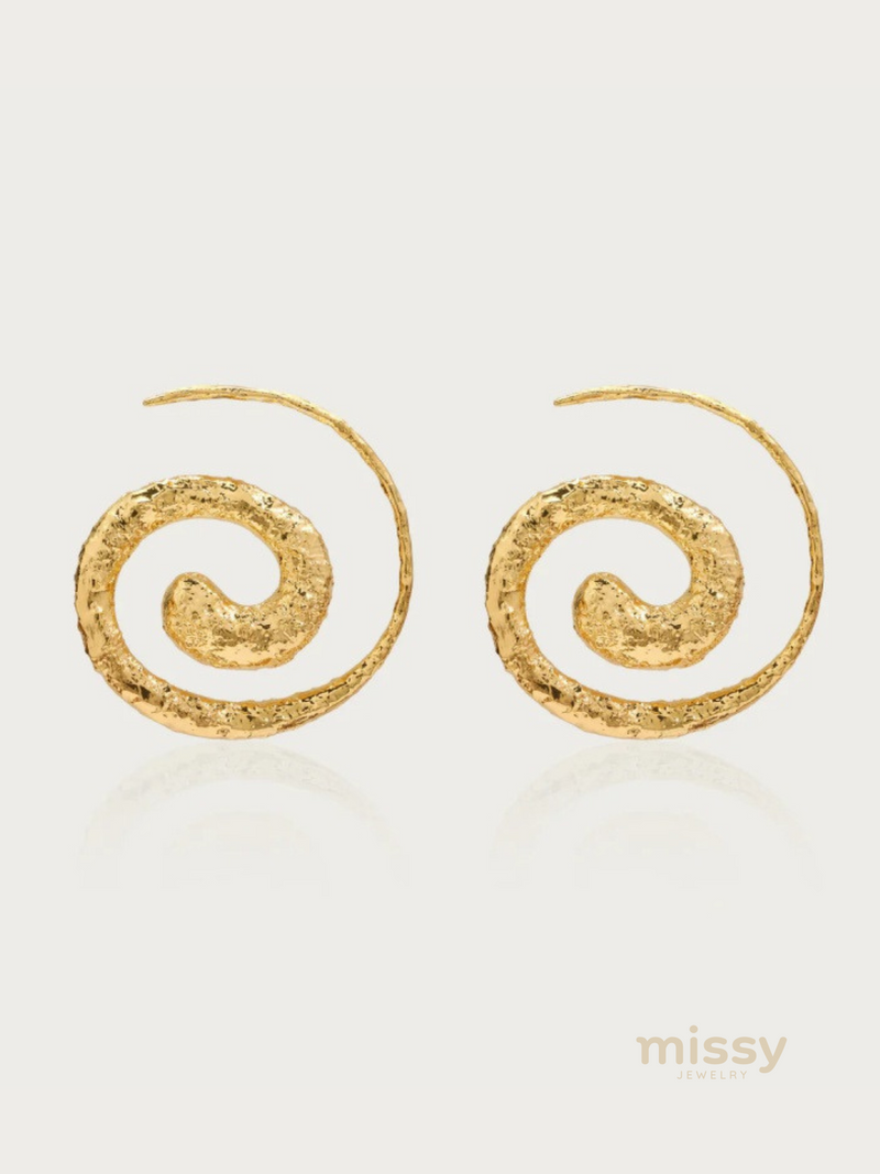 Spiral Statement Necklace & Earrings