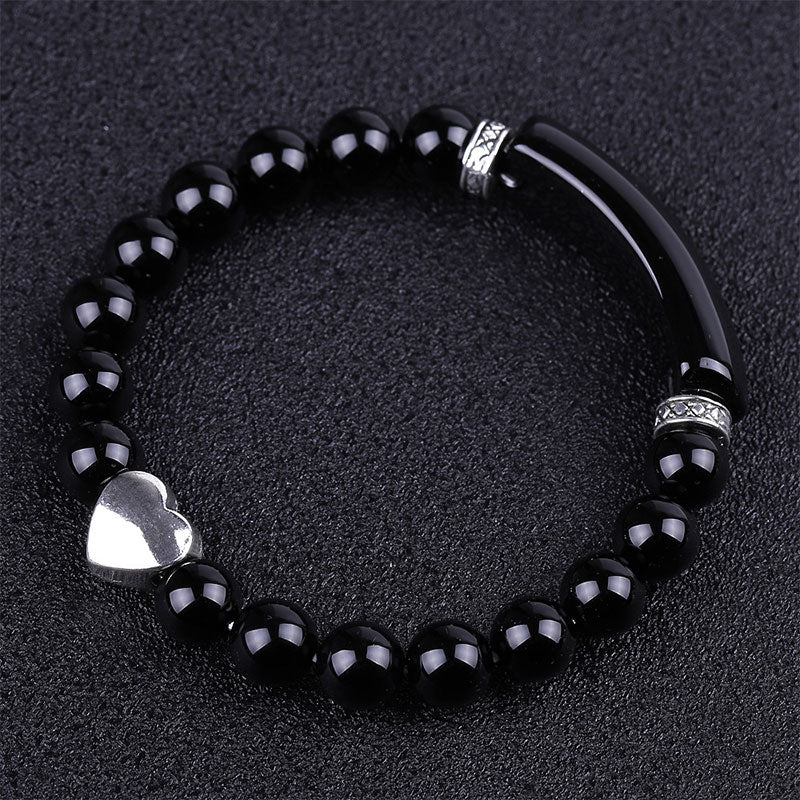 Buddha Stones Natural Crystal Beads Heart Bracelet