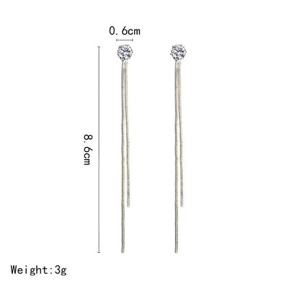 Corrine Wave Tassel Earrings