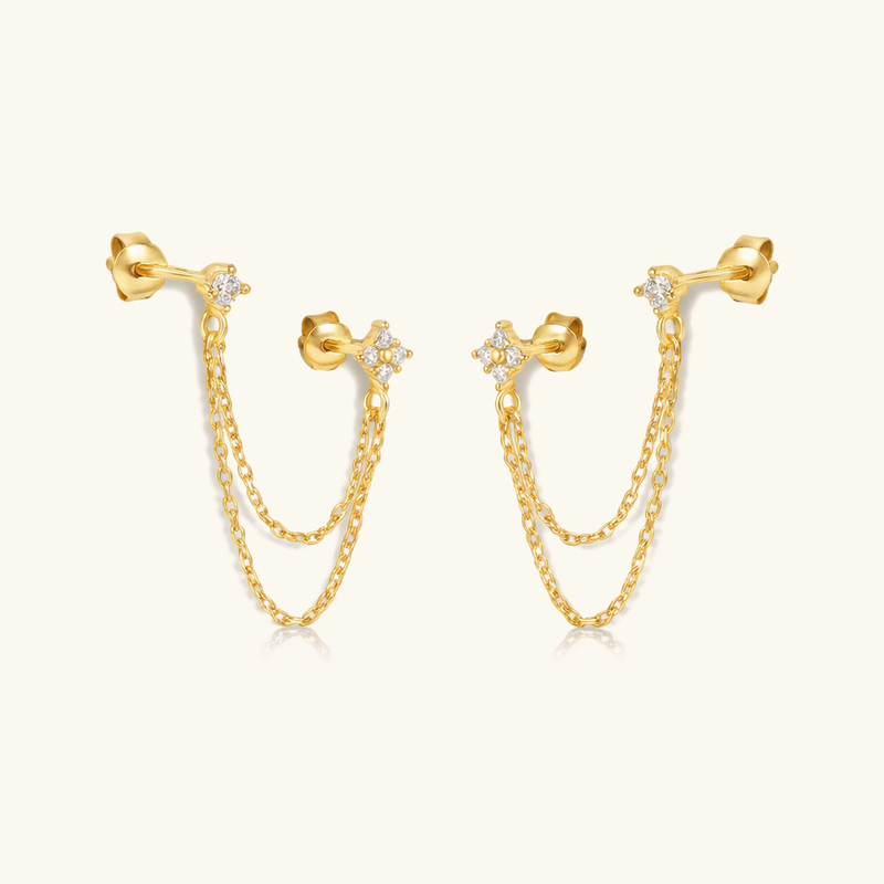 Kendall Diamond Chain Stud