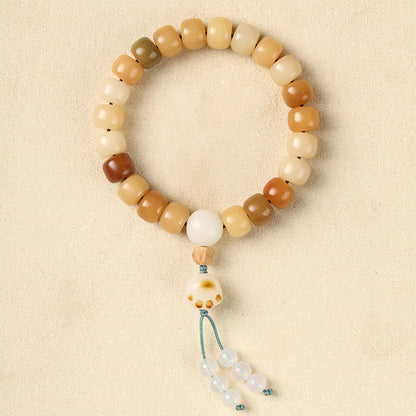 Buddha Stones Natural Bodhi Seed the Lord of the Corpse Forest Om Mani Padme Hum Wisdom Bracelet