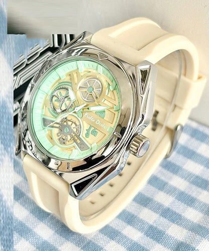 Silicone Rubber Quartz Movement Waterproof Watches
