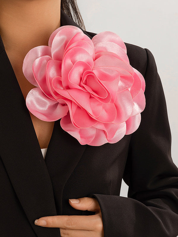 Flower Shape Color Brooch Accessories