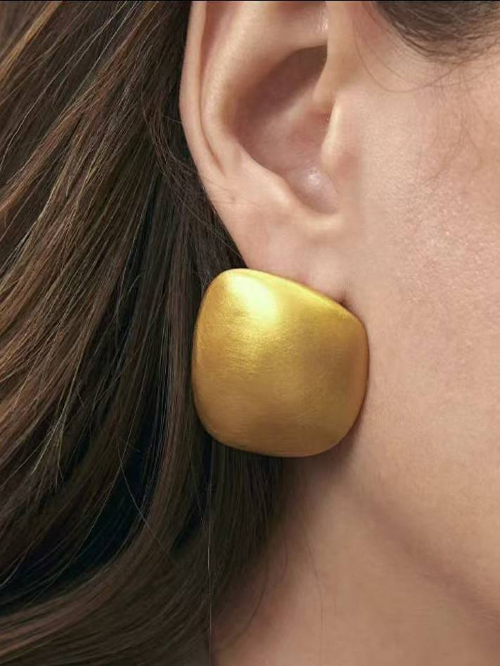 Minimalist Irregular Earrings Ring and Necklace