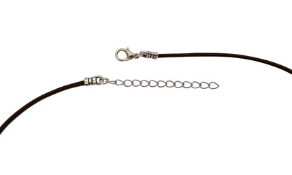 Gothic Red Riding Hood Antique Silver Cameo Pendant on 18" Black Leather Cord Necklace
