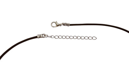 Dragonweave Steel Dragon Pendant Necklace on Adjustable Black Leather Cord