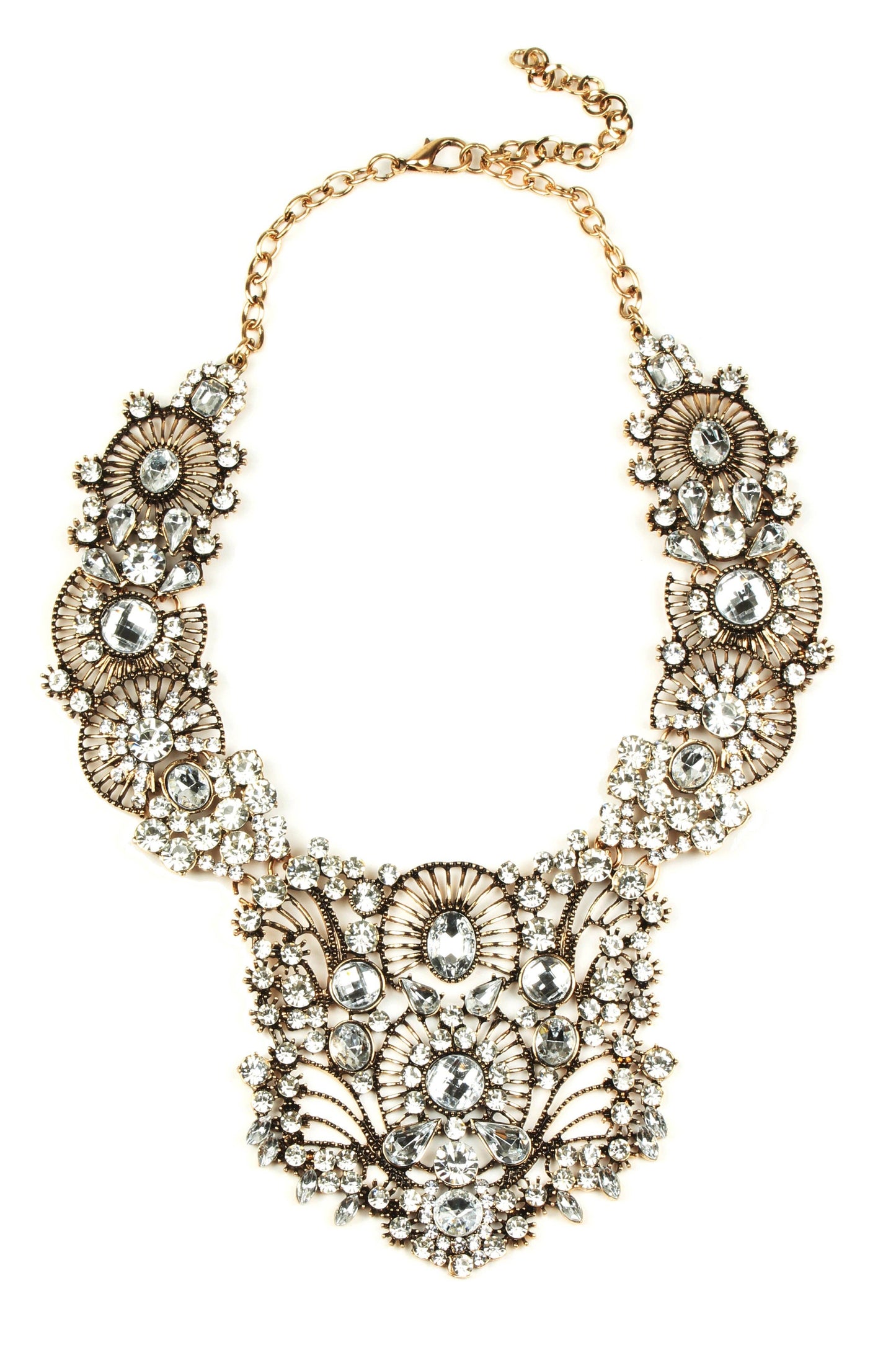 Manhattan Bronze Statement Necklace