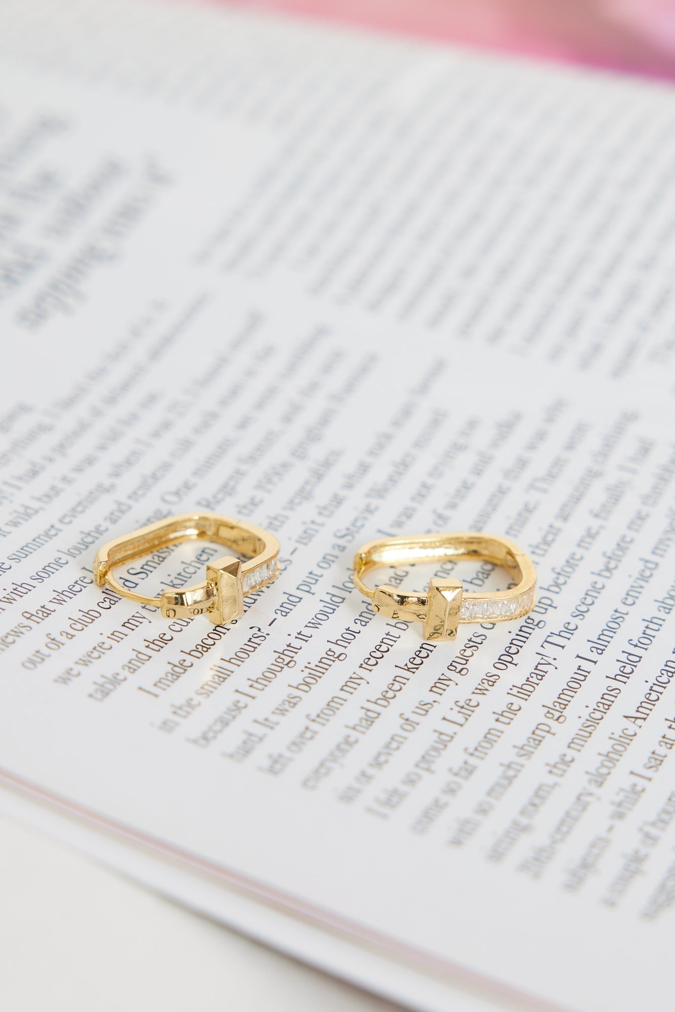 14k Gold Plated Ending Scene Earrings