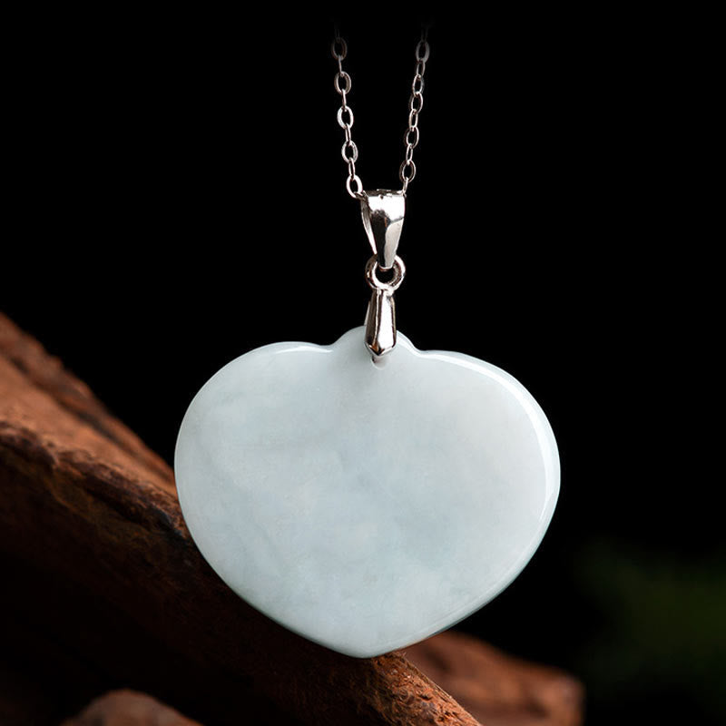 Buddha Stones Laughing Buddha White Jade Luck Blessing Titanium Steel Chain Necklace Pendant