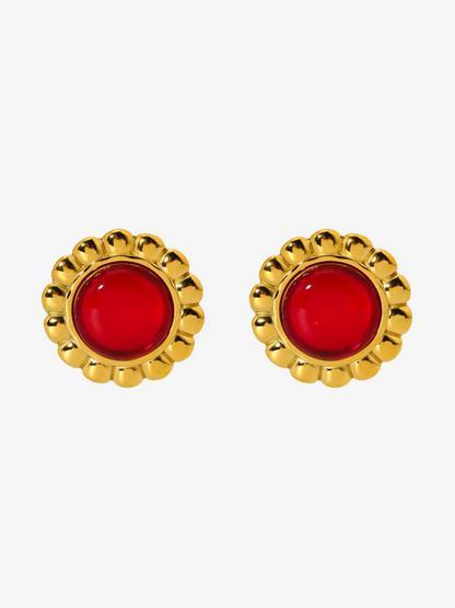 Lia Sunflower Drop Earrings