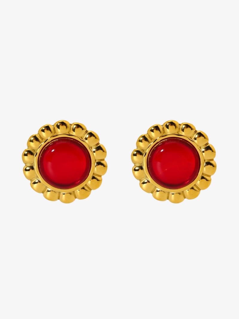 Lia Sunflower Drop Earrings