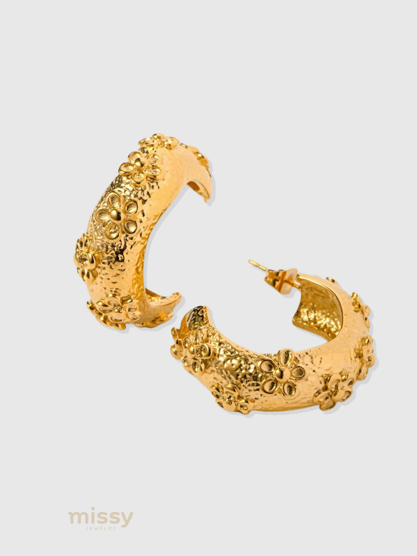 Mykayla Hammered Hoops