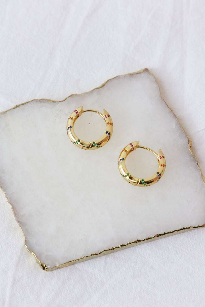 18k Gold Plated Auric Body Earrings