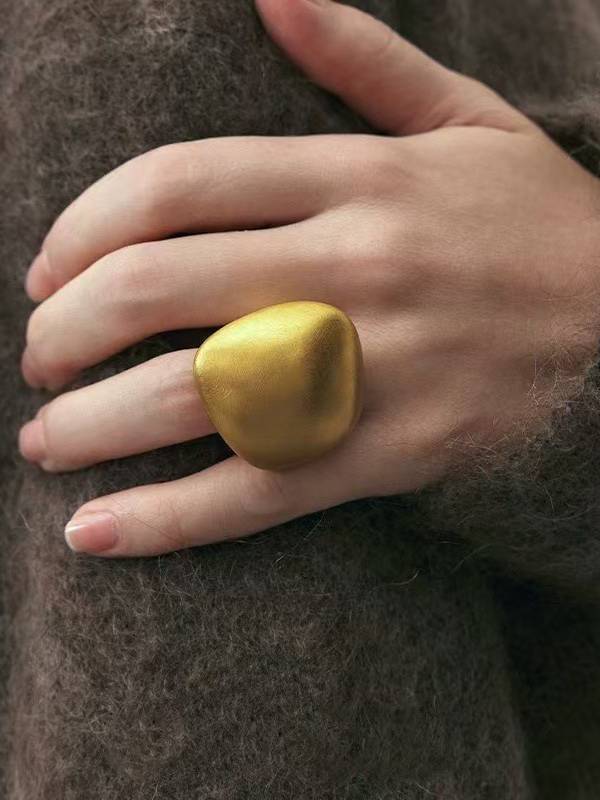 Minimalist Irregular Earrings Ring and Necklace