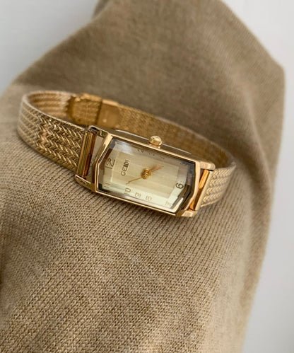 Gold Stainless Steel Waterproof Chain Watches
