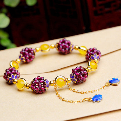 3mm Garnet & Amethyst Calm Bracelet for ’s Healing