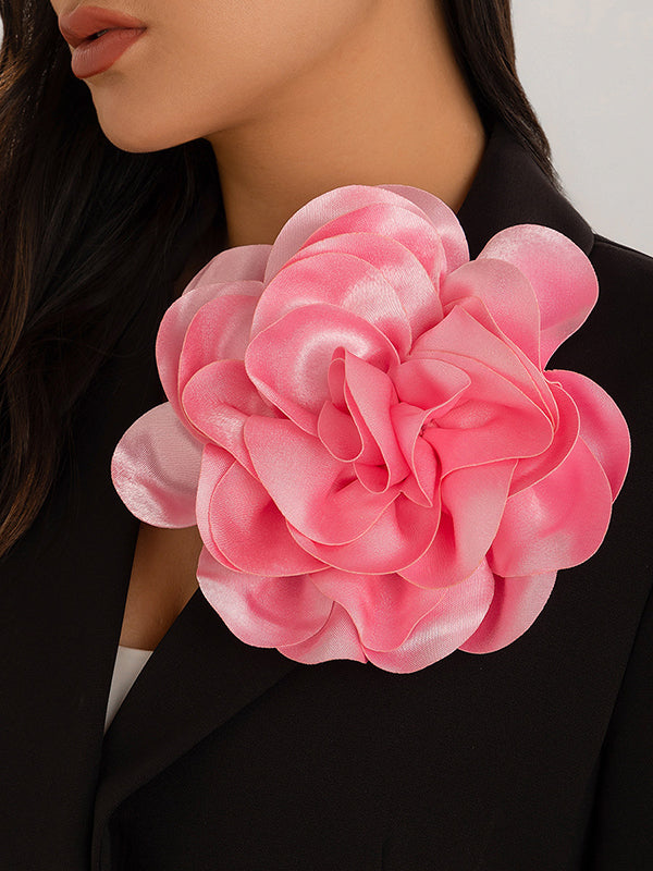 Flower Shape Color Brooch Accessories