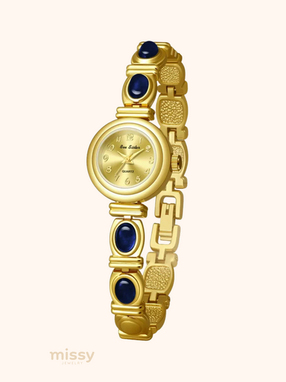 Ilyana Gemstone Link Bracelet Watch
