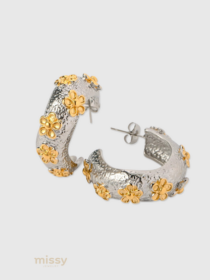 Mykayla Hammered Hoops