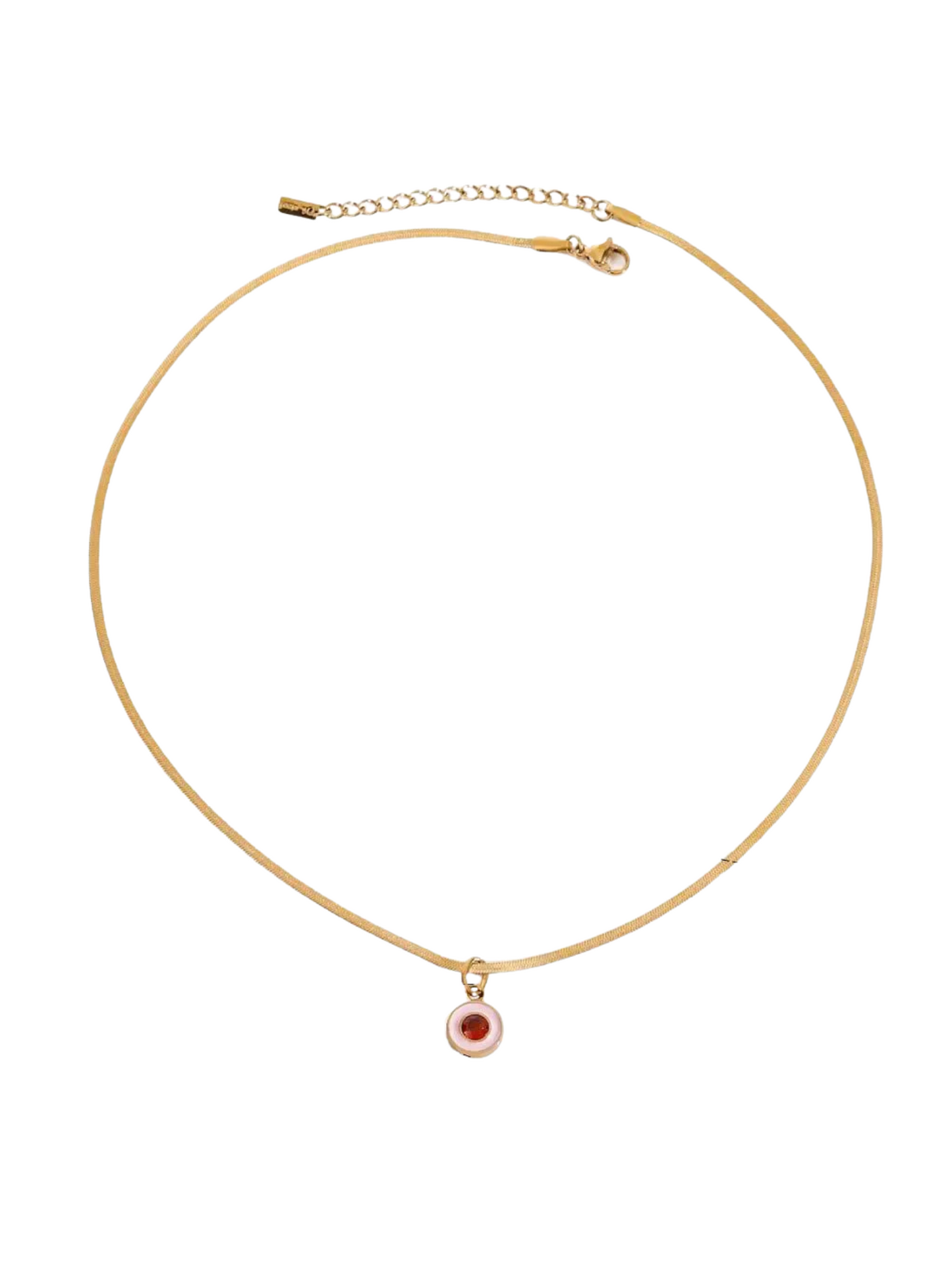 Estefany Pearl Oval Pendant Necklace