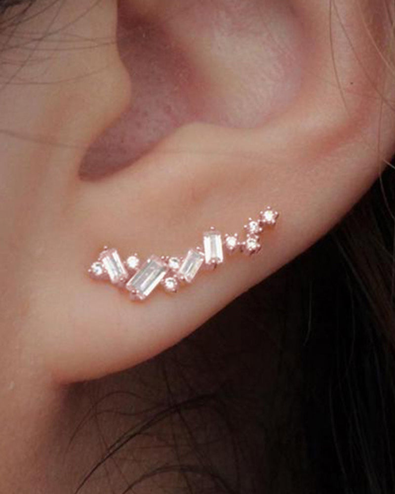 Simple Geometric Shiny Earrings