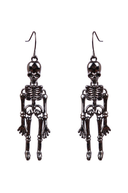 Halloween Dark Style Skull Earrings