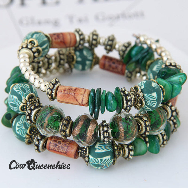 Shell Clay Bracelet