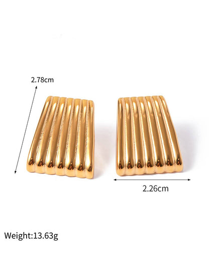 Minimalist Striped Earrings