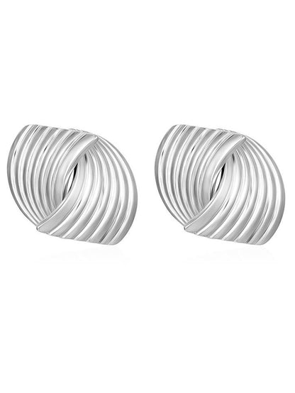 Minimalist Texture Interlaced Earrings