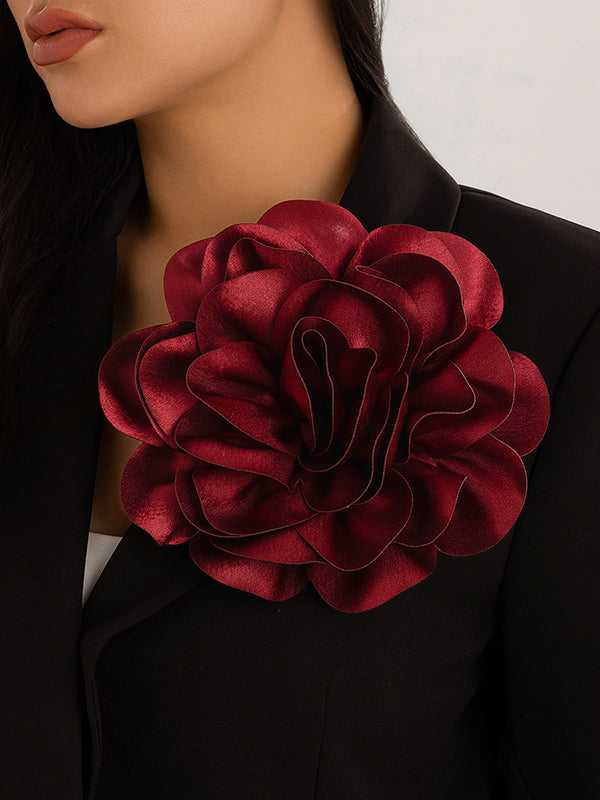 Flower Shape Color Brooch Accessories