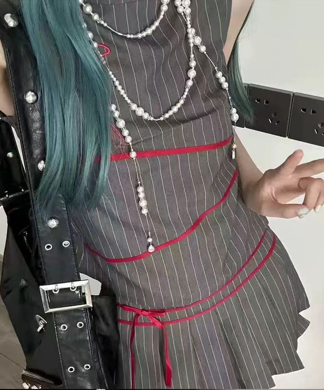 White Alloy Pearl Crystal Gratuated Bead Necklace