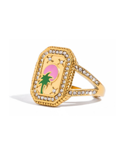Blakelee Modern Emblem Ring