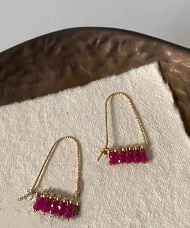 Gold Sterling Silver Overgild Hoop Earrings