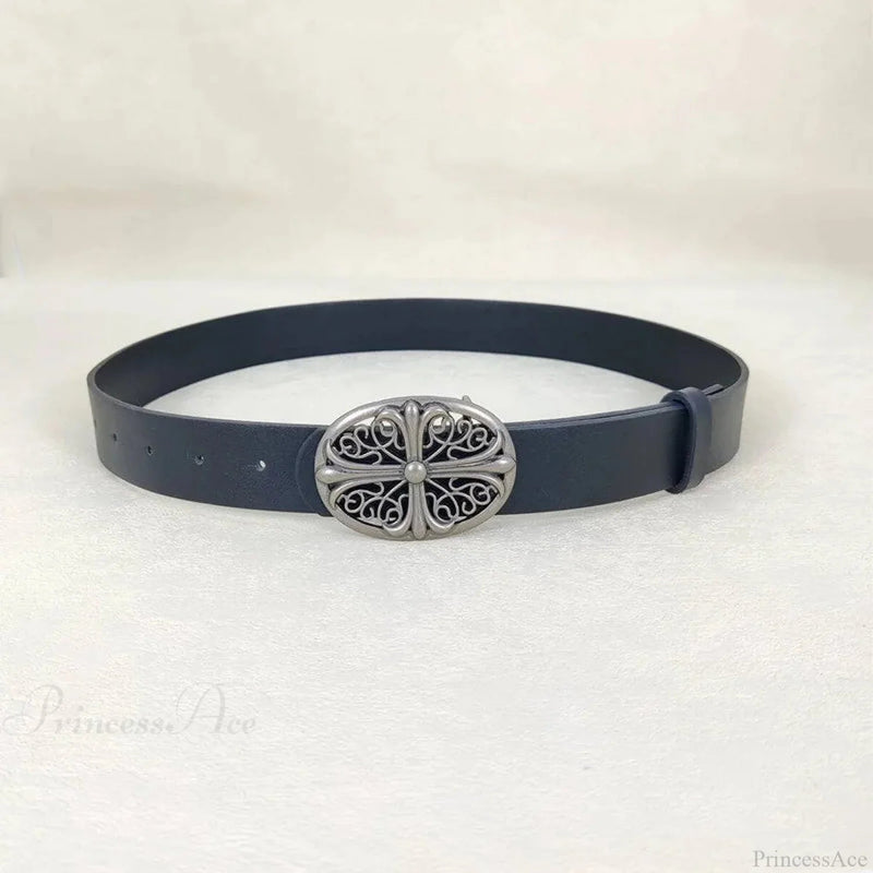Genderless Gothic Cross Rivet Belt