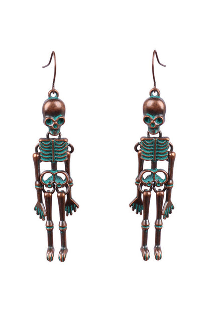 Halloween Dark Style Skull Earrings