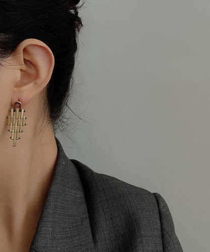 New Boutique Gold Geometric Stud Earrings