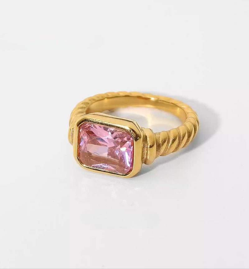 Luxe Bold Crystal Ring