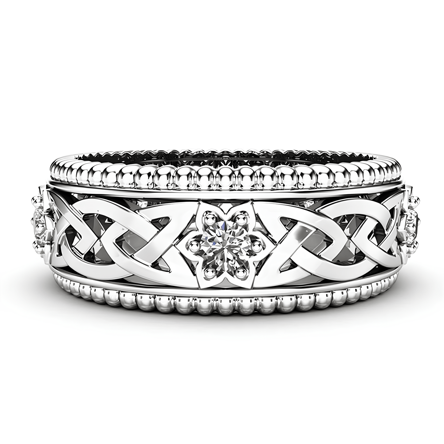 Celtic Flower of Spiritual Clarity Ring