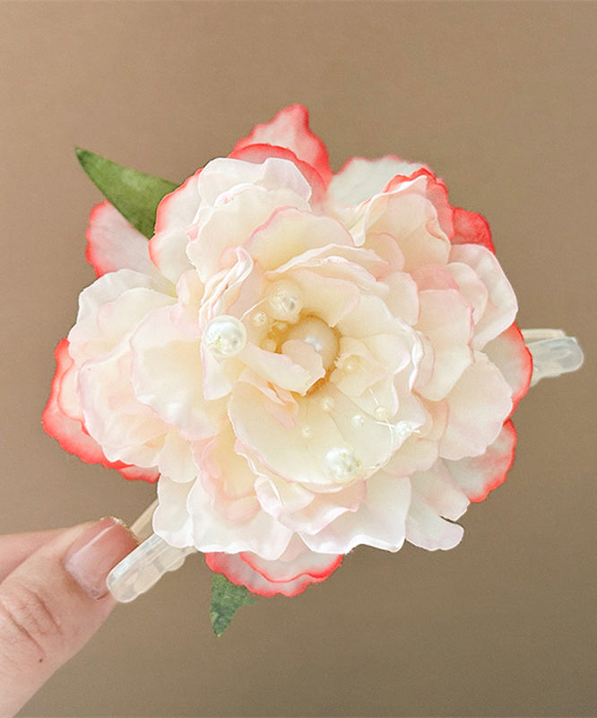 Gradient Color Alloy Pearl Peony Hairpin