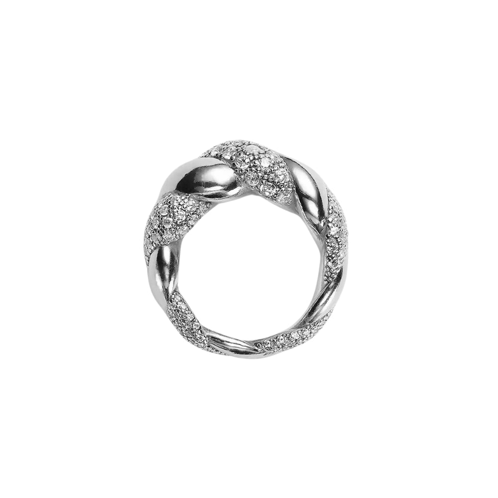 Slioh Twisted Crystal Ring