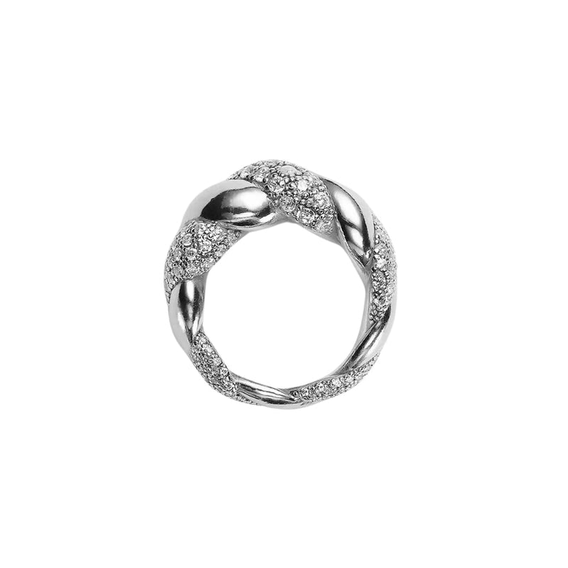Slioh Twisted Crystal Ring