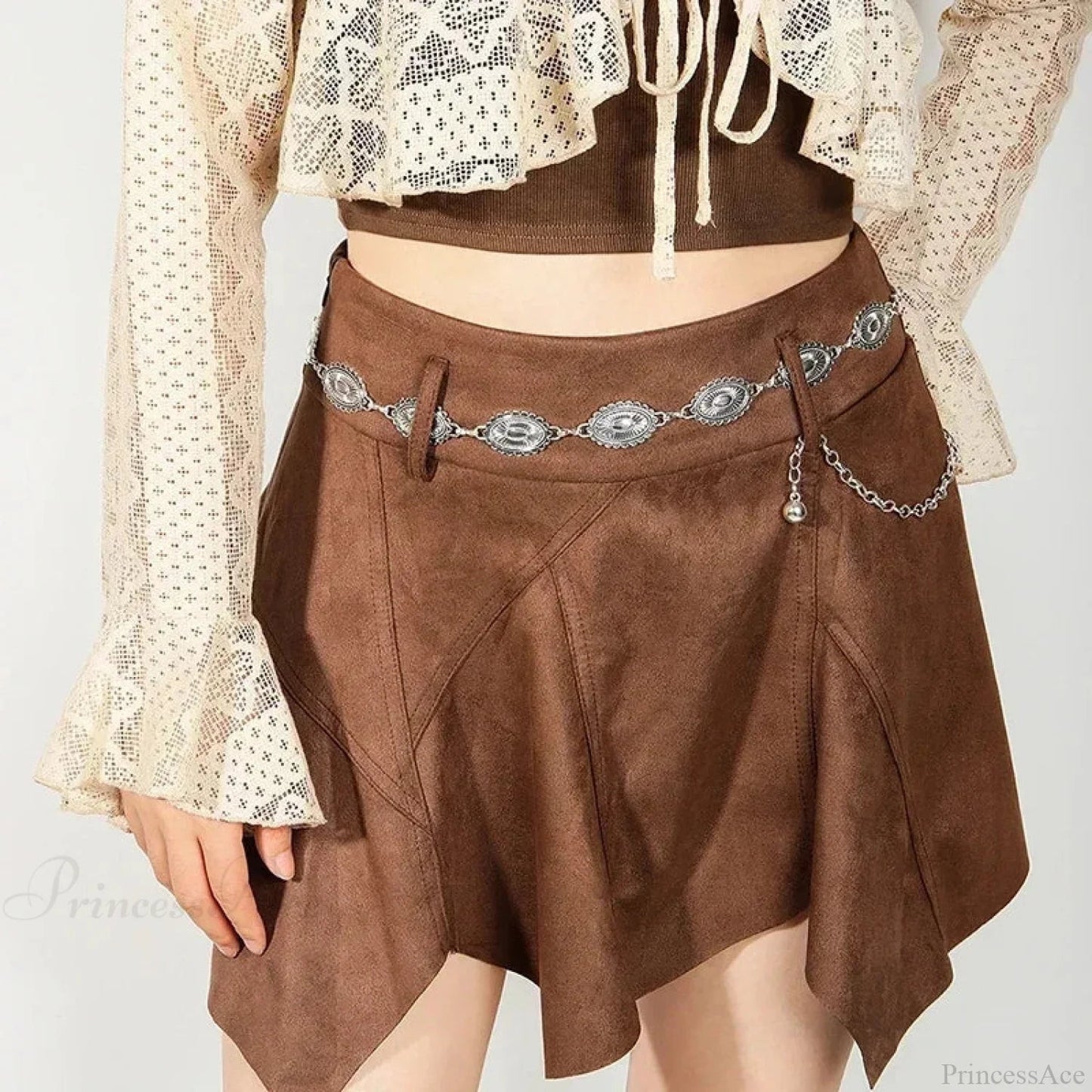 Dark Metal Waist Chain Belt